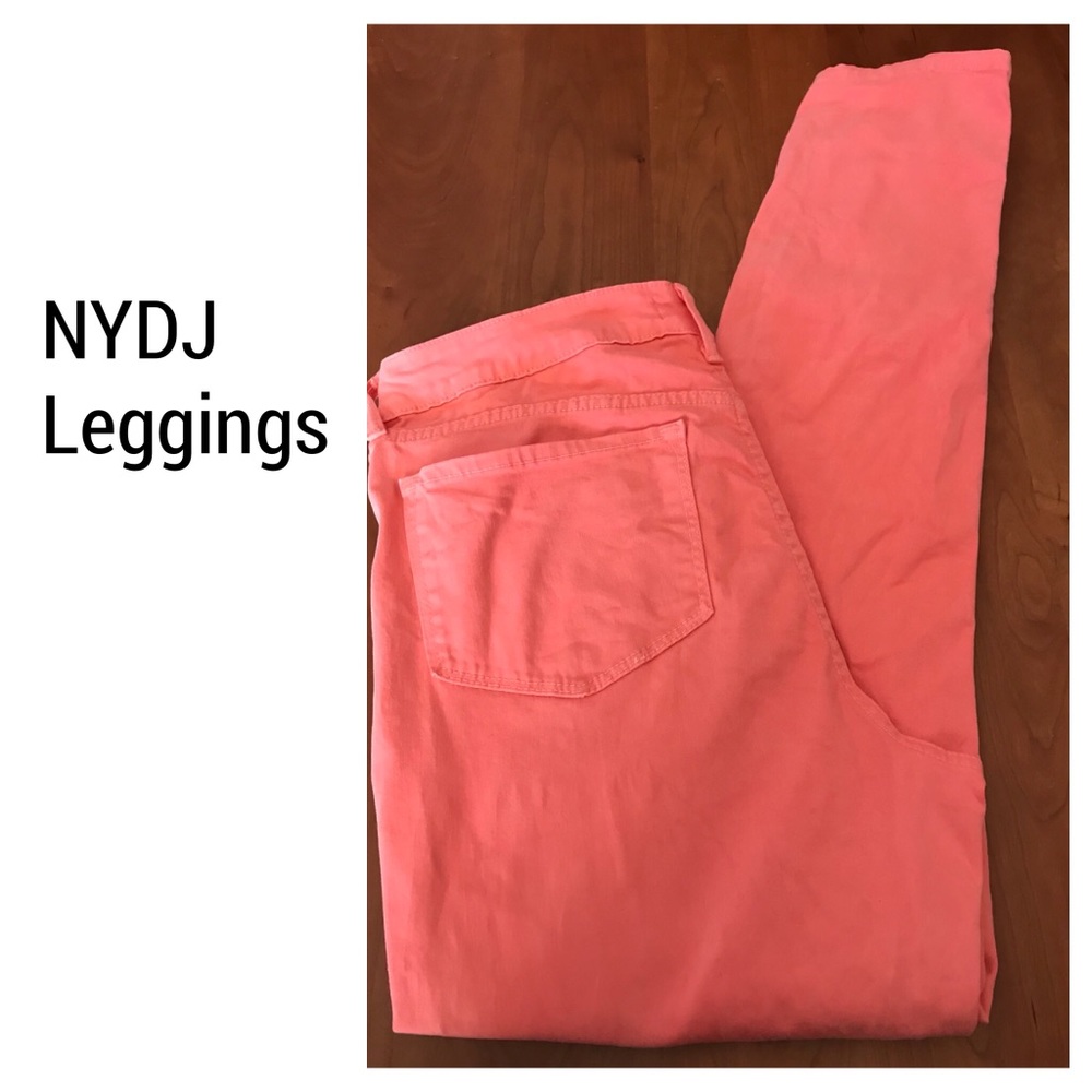 NYDJ Orange Skinny Jeans. As new!!!